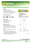 GP Batteries NiMH rechargeable batteries AAA 950mAh