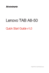 Lenovo IdeaTab A8-50 16GB Black, Blue