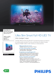 Philips 7000 series Ultra-Slim Smart Full HD LED TV 55PFS7509