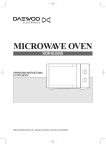 Daewoo KOR6L65 microwave