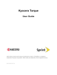 Sprint Kyocera Torque 4096GB 4G Black