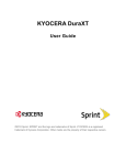 Sprint Kyocera DuraXT 2" 151.9g Black, Bronze