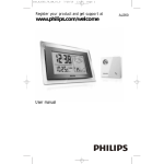 Philips Weather Clock Radio AJ260