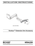 Chief KRA220B mounting kit