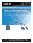 Black Box KV1407A keyboard video mouse (KVM) cable