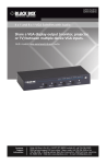 Black Box AVSW-VGA4X1A video switch