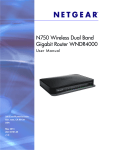Netgear WNDR4000 DSL Wi-Fi Ethernet LAN Dual-band Black