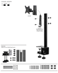 Level Mount DCDSK30SJ flat panel desk mount