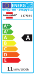Brennenstuhl 11W 600lm 54lm/W 4000K E27