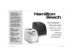 Hamilton Beach 29882 bread making machine