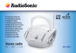 AudioSonic CD-1591 CD radio
