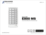 Enhance E800MS-F8TR disk array