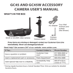 Uniden GC45 surveillance camera