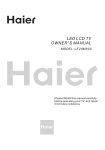 Haier LE28M600 28" Black LED TV