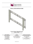 Premier Mounts TWM-085 flat panel wall mount