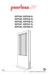 Peerless KIP546-S flat panel floorstand