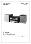 GPX HC221B home audio set