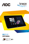 AOC MW0711-E 4GB Black, Silver tablet