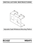 Chief WBAP2 mounting kit