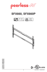Peerless SFX660P flat panel wall mount