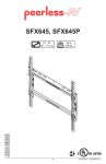 Peerless SFX645P flat panel wall mount