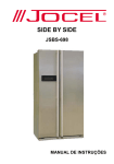 Jocel JSBS-698 side-by-side refrigerator