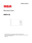 Curtis RMW1138 microwave