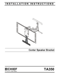 Chief TA350 mounting kit