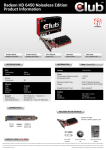 CLUB3D Radeon HD 6450 2GB Noiseless Edition AMD Radeon HD6450 2GB