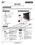 Elite Screens ZU12V remote control