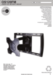 OmniMount OS120FM flat panel wall mount