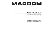 MACROM M-DVD7701 car media receiver