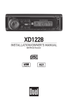 Dual XD1228 car media receiver