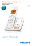 Philips BeNear Cordless phone CD2802W