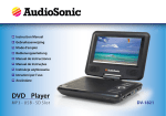 AudioSonic Portable DVD-player 7''