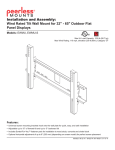 Peerless EWMU flat panel wall mount