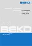 Beko DSFN 6830 dishwasher