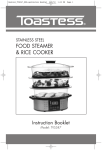 Toastess Silhouette 3 Tier Food Steamer