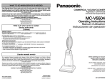 Panasonic MC-V5504 vacuum cleaner