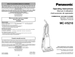 Panasonic MC-V5210 vacuum cleaner