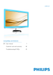 Philips Brilliance LCD monitor with LED backlight 248X3LFHSB