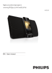 Philips docking speaker with Bluetooth® AD530