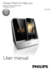 Philips Clock radio for iPod/iPhone AJ5300DB