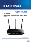 TP-LINK TD-W8980 router