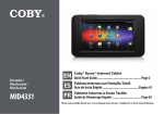 Coby Kyros MID4331 4GB Black tablet