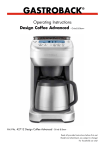 Gastroback Design Coffee Advanced - Grind & Brew -