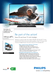 Philips 6000 series Smart LED TV 47PFL6057H 47" Full HD 3D compatibility Smart TV Wi-Fi Black