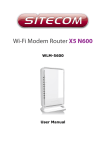 Sitecom WLM-5600 N600 Wi-Fi Dual-band Gigabit Modem Router X5 incl. USB 2.0 Port