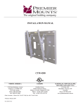 Premier Mounts CTM-4200 flat panel wall mount