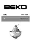 Beko HSA32520 freezer